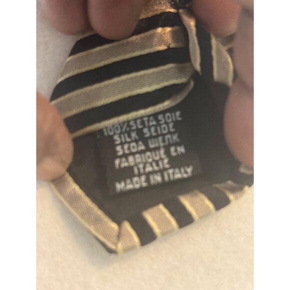 Hugo Boss Mens Striped Silk Tie Made In Italy - Picture 5 of 5